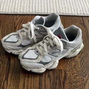Unisex New Balance 9060 Classic Gray and White Street Style Sneaker